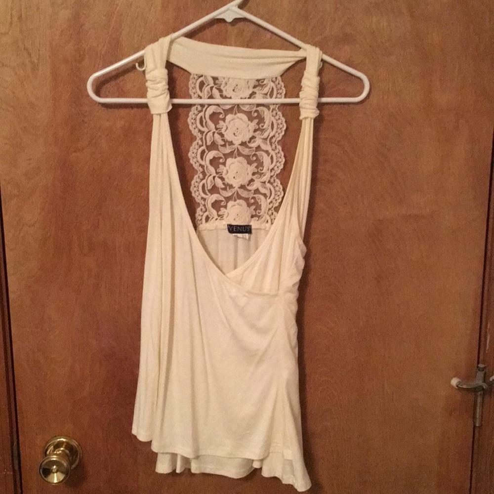 Venus surplice halter top.